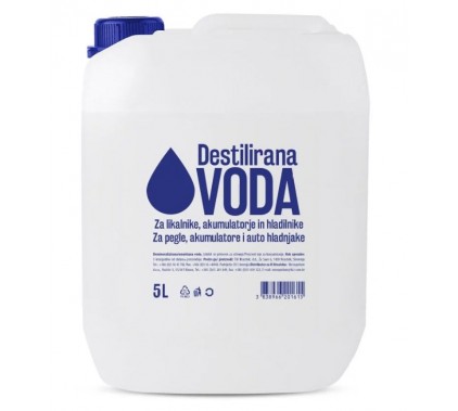 Destilirana voda 5 L Čistilna sredstva