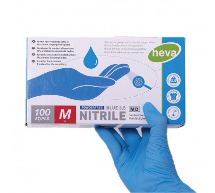 Rokavice nitril MODRE nepudrane M srednje 100 kos Zaščitna oprema