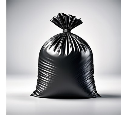 Vrečke PE-LD za koše 70 x 90 cm, S TRAKOM, črna, 20 kos Koši in zbiralniki za odpadke