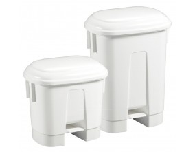 Koš z nožnim odpiranjem SIRIUS 30 L bel/bel Koši in zbiralniki za odpadke