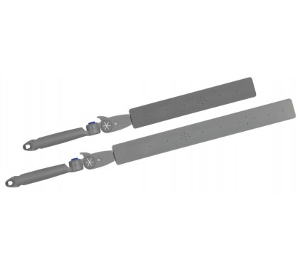 Omelo za prah SNAKE, 40 cm s plastičnim ročajem Držala in ročaji