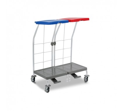 Voziček IVEC 2 X 70 L za perilo ali odpadke na pedal Vozički