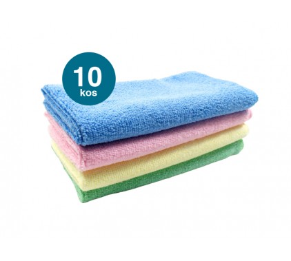 Mikro krpa 38 x 38 cm modra 10 kos Pripomočki za čiščenje