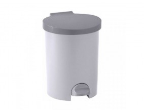 Koš z nožnim odpiranjem pokrova 15 L siv Koši in zbiralniki za odpadke