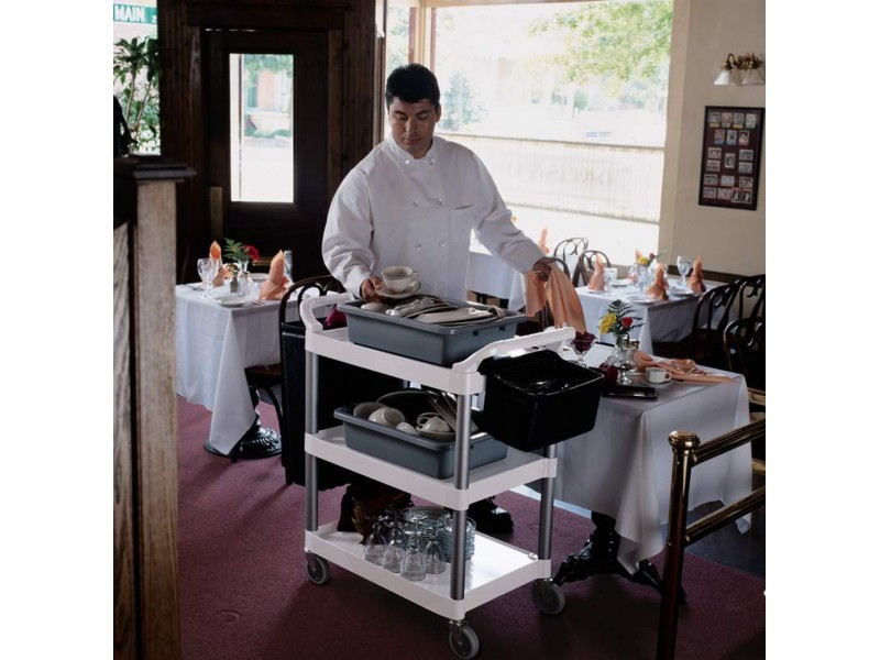 Servirni in večnamenski voziček LD bel 