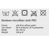 Mikro krpa RAINBOW PRO 40 x 40 cm rumena 5 kos Pripomočki za čiščenje