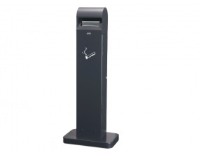 Pepelnik stoječ TOTEM, temno siv 12,5 L Pepelniki