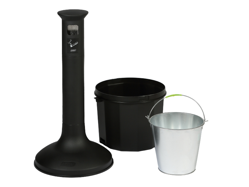 Pepelnik stoječ FIREPROOF, temno siv, 10 L Koši, zbiralniki in vrečke za odpadke