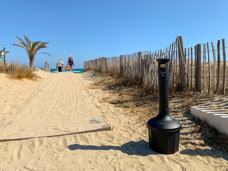 Pepelnik stoječ FIREPROOF, temno siv, 10 L Koši, zbiralniki in vrečke za odpadke