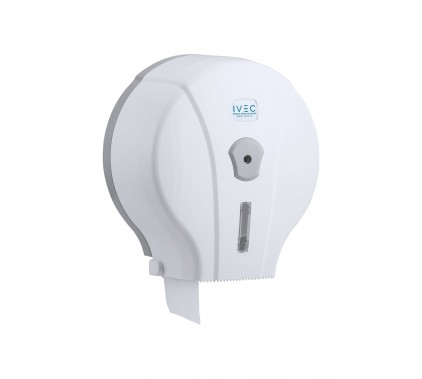 Podajalnik toaletnega papirja mini jumbo, bel Podajalniki za papirno konfekcijo