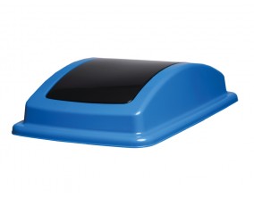 Pokrov koša SLIM, črno moder Koši, zbiralniki in vrečke za odpadke