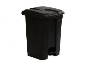 Koš z nožnim odpiranjem, črn, 70 L, z antibakterijsko zaščito Koši, zbiralniki in vrečke za odpadke