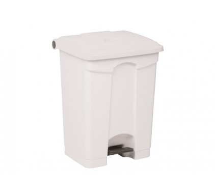 Koš z nožnim odpiranjem, bel, 70 L Koši, zbiralniki in vrečke za odpadke
