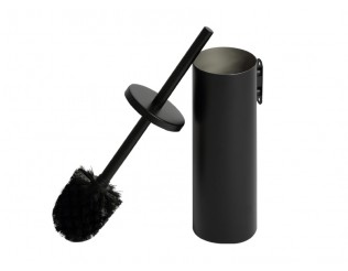 WC garnitura stenska zaprta, črna 