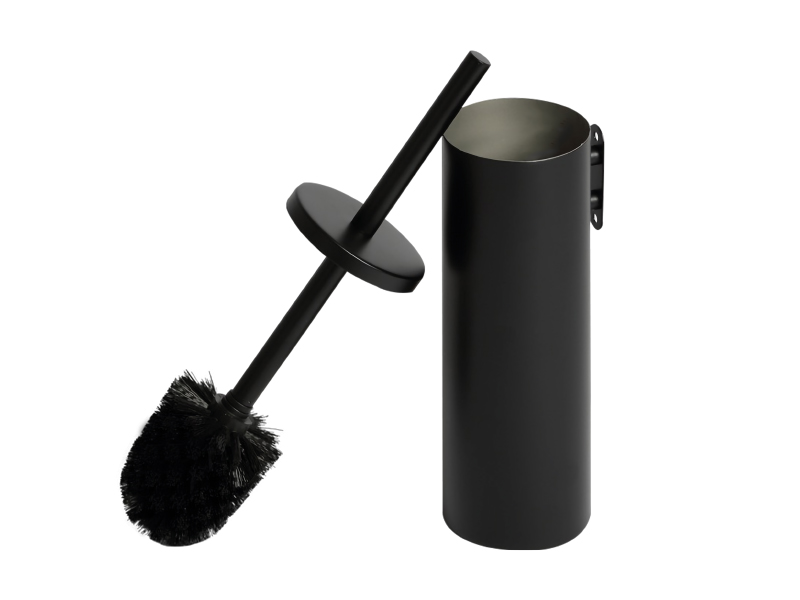 WC garnitura stenska zaprta, črna 