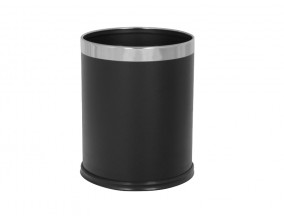 Koš okrogli, črn, 10L Koši in zbiralniki za odpadke