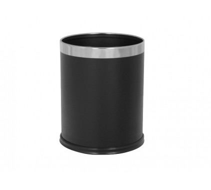 Koš okrogli, črn, 10L Koši in zbiralniki za odpadke