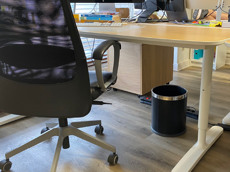 Koš okrogli, črn, 10L Koši in zbiralniki za odpadke