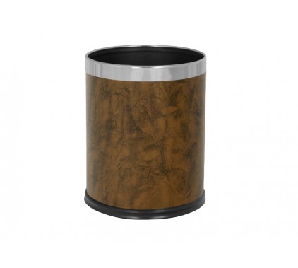 Koš okrogli, rjav, 10L Koši in zbiralniki za odpadke