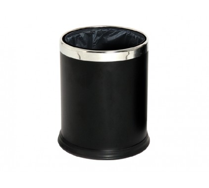 Koš za hotelske sobe, s sistemom za skrito vrečko, črn, 10 L Koši, zbiralniki in vrečke za odpadke