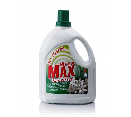 Pralni prašek tekoč MegaMax Sensitive 3 L Čistilna sredstva
